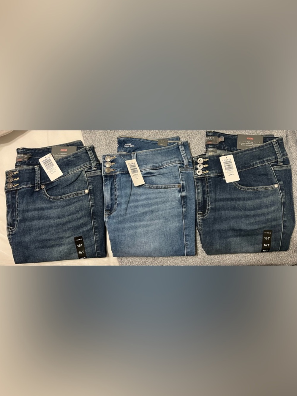 torrid Light Blue High-Rise Super Soft Jeggings